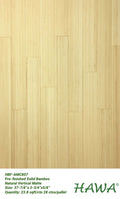 HBF-AMF807 Natural Vertical Solid Prefinished Bamboo Flooring