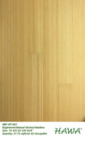 HBF-EF1007 ENGINEERED NATURAL VERTICAL BAMBOO FLOORING